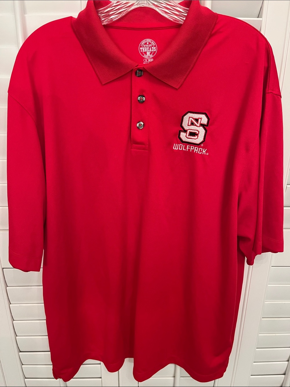 Rivalry Threads Red NC State Wolfpack Polo